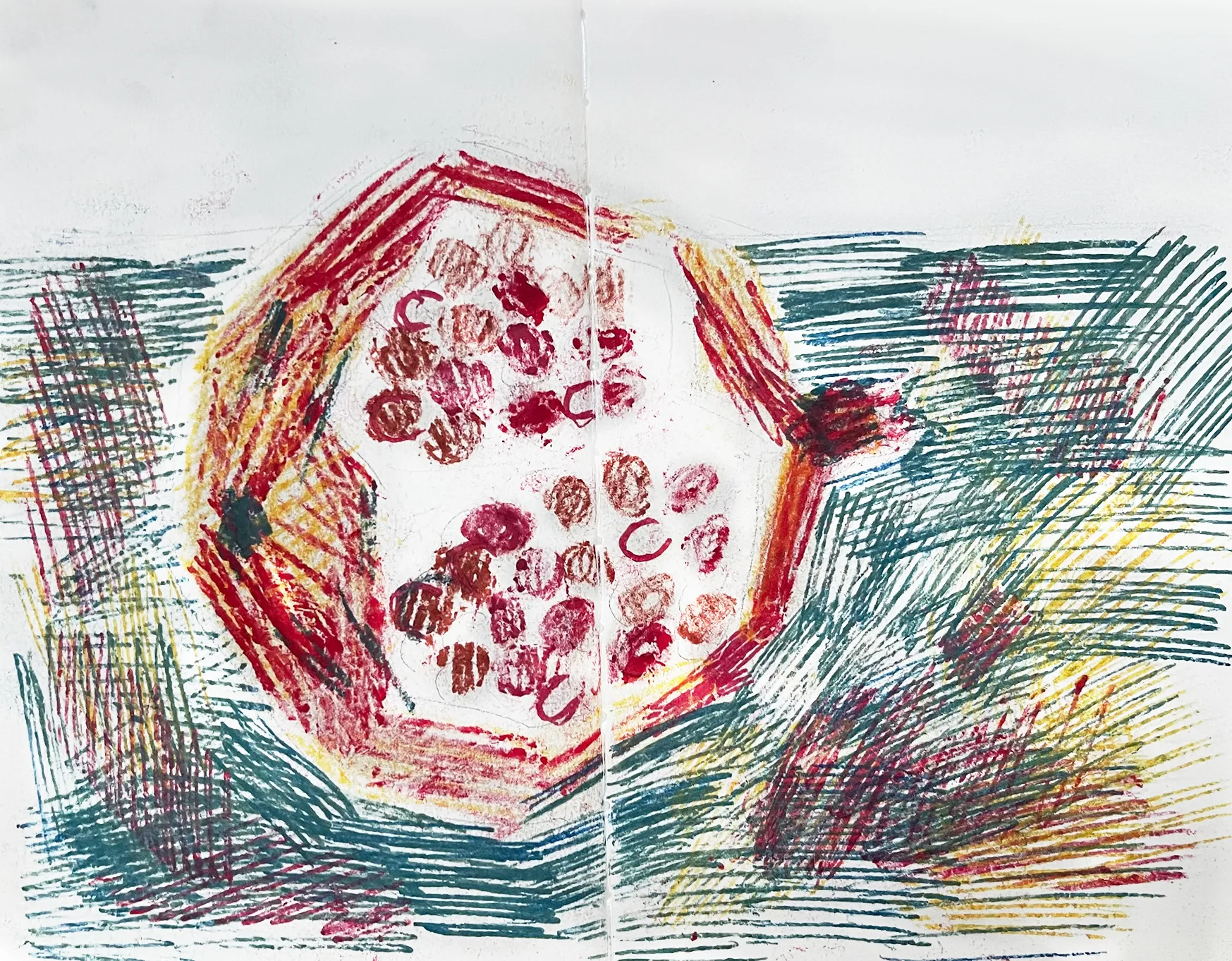 Traditional Pomegranate Print