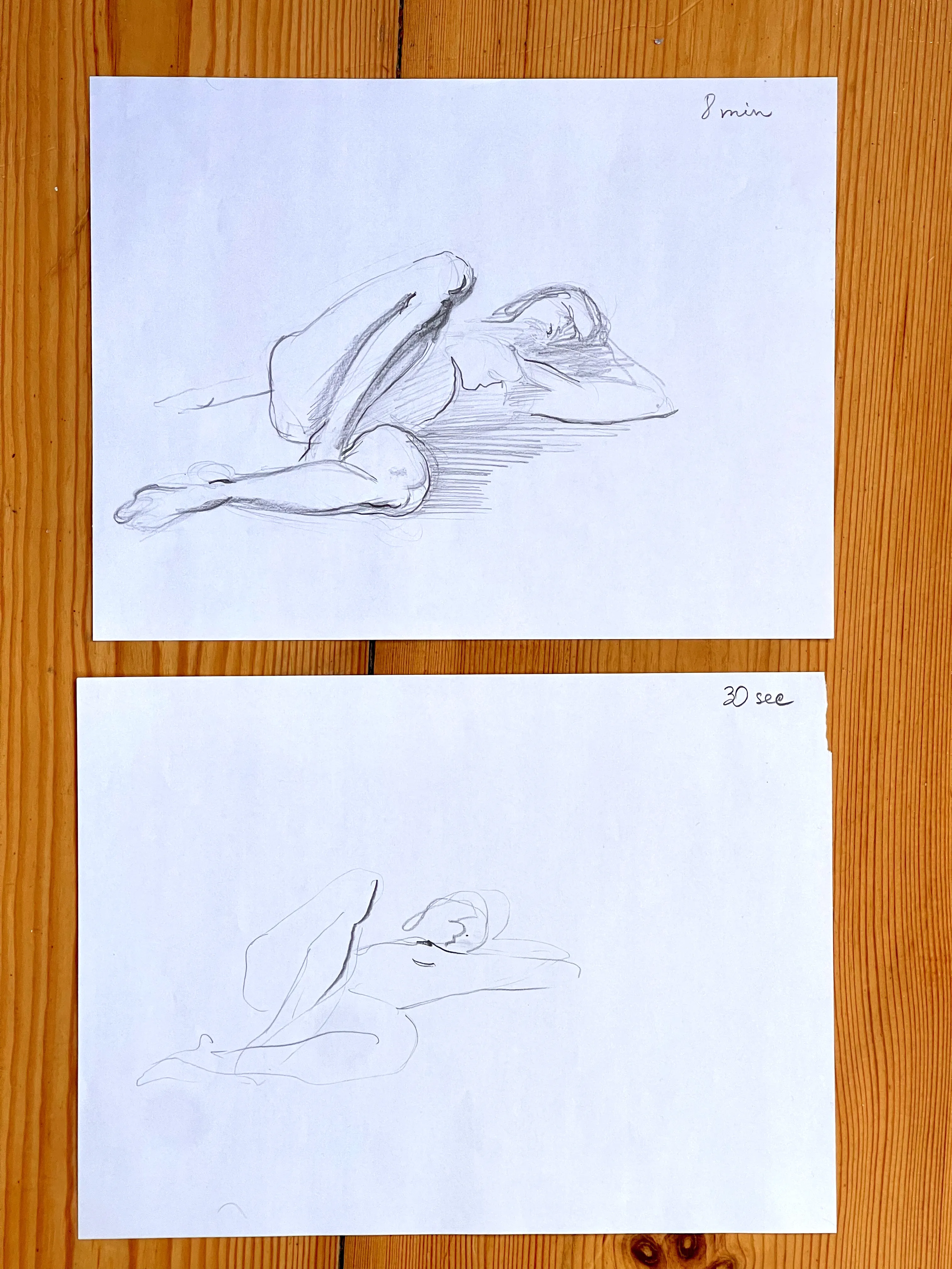 Two Sketches of a lying Woman